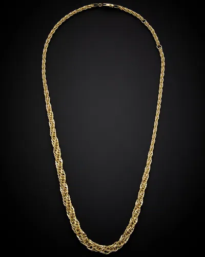 Italian Gold Graduated Twist Necklace