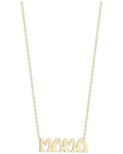 Italian Gold Groovy Mama Necklace
