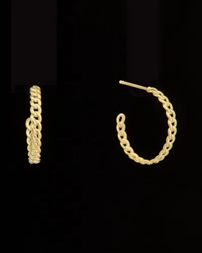 Italian Gold Half Hoops