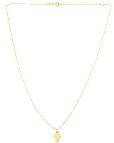 Italian Gold Hamsa Necklace