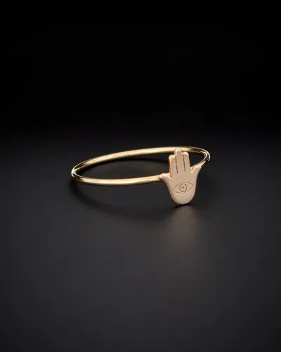 Italian Gold Hamsa Ring