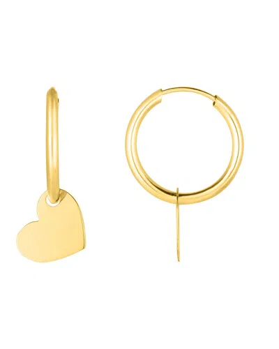 Italian Gold Heart Earrings