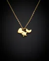 Italian Gold 14k  Heart, Moon, & Star Charm Necklace