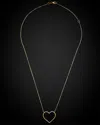 Italian Gold 14k  Heart Pendant Necklace