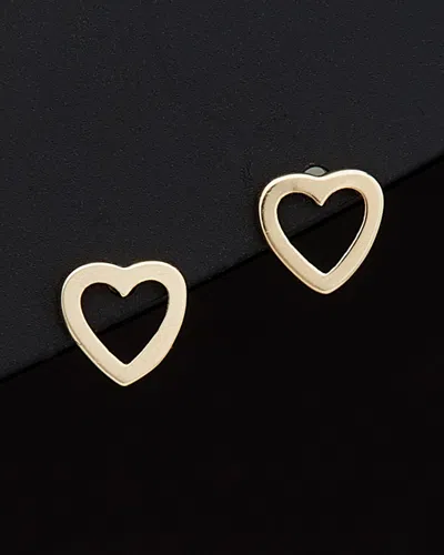 Italian Gold Heart Studs