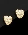 Italian Gold Heart Studs