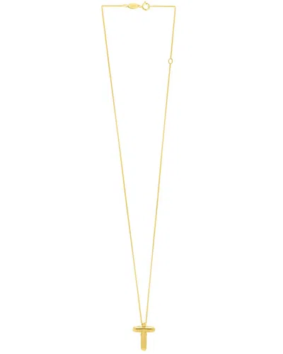 Italian Gold 14k  Helium Initial Necklace