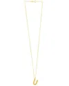 Italian Gold 14k  Helium Initial Necklace