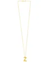 Italian Gold 14k  Helium Initial Necklace