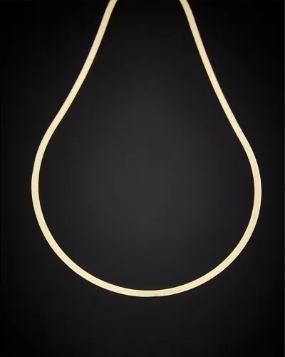 Italian Gold Herringbone Necklace