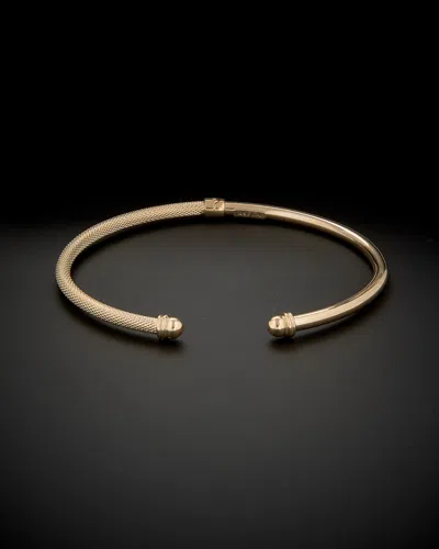 Italian Gold Hinged Open Bangle
