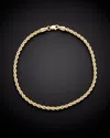 Italian Gold Hollow Rope Bracelet