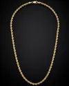 Italian Gold Hollow Rope Necklace
