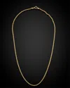 Italian Gold Hollow Rope Necklace
