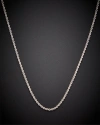 Italian Gold 14k  Hollow Rope Necklace