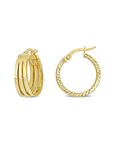Italian Gold 14k  Hoops