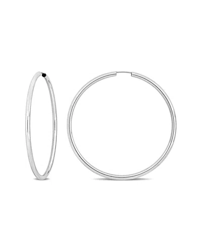 Italian Gold 14k  Hoops In Metallic