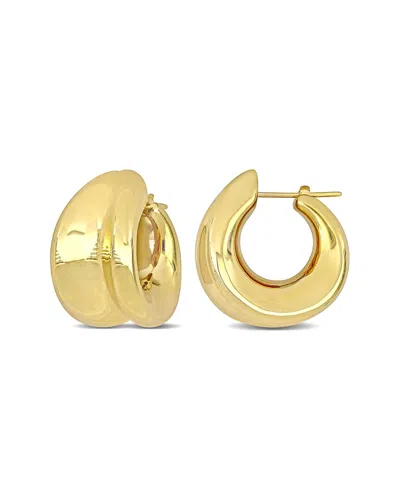 Italian Gold 14k  Huggie Earrings
