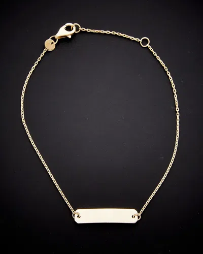 Italian Gold Id Bracelet
