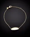 Italian Gold Id Bracelet