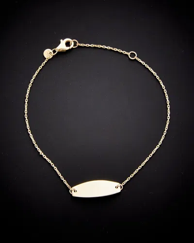 Italian Gold Id Bracelet