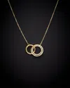 Italian Gold 14k  Interlocking Circles Necklace