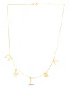 Italian Gold Charm Dangle Bracelet