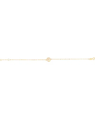 Italian Gold Tree Of Life Bracelet