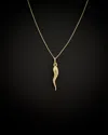 Italian Gold Italian Horn Necklace
