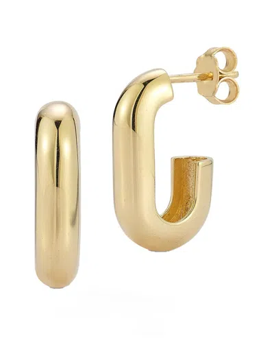 Italian Gold 14k  J Hoops