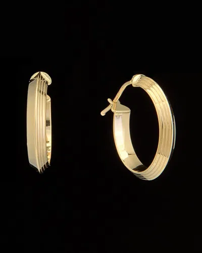 Italian Gold Knife Edge Hoops