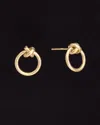 Italian Gold Knot Circle Studs
