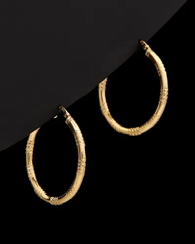Italian Gold Large Hoops
