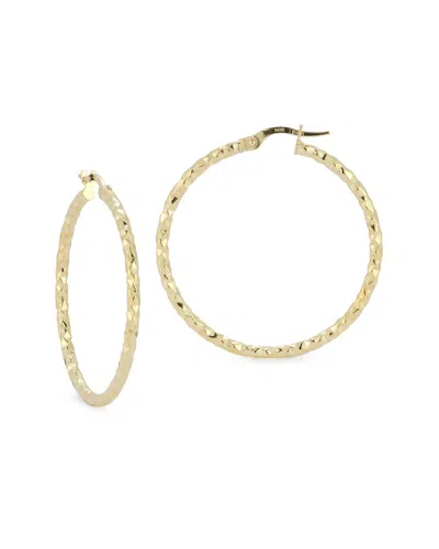 Italian Gold Large Hoops