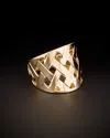 Italian Gold Lattice Ring