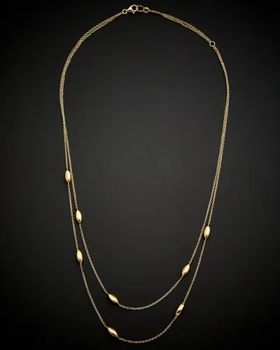Italian Gold Layered Adjustable Necklace