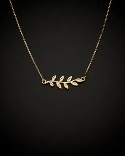 Italian Gold Leaf Necklace