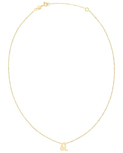 Italian Gold Leo Necklace