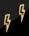 Italian Gold Lightning Bolt Studs