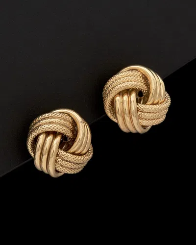 Italian Gold Love Knot Earrings