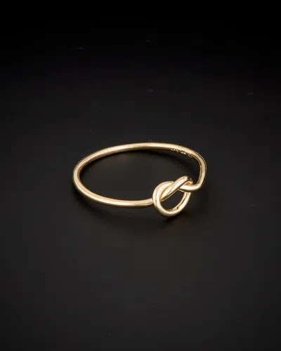 Italian Gold Love Knot Ring In Gold