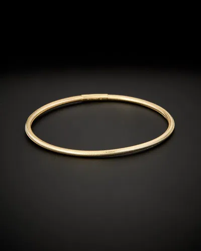 Italian Gold 14k  Mesh Bangle Bracelet