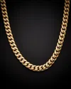 Italian Gold Miami Cuban Link Necklace