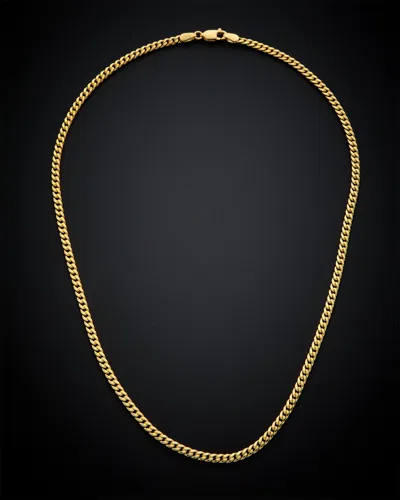 Italian Gold Miami Cuban Link Necklace