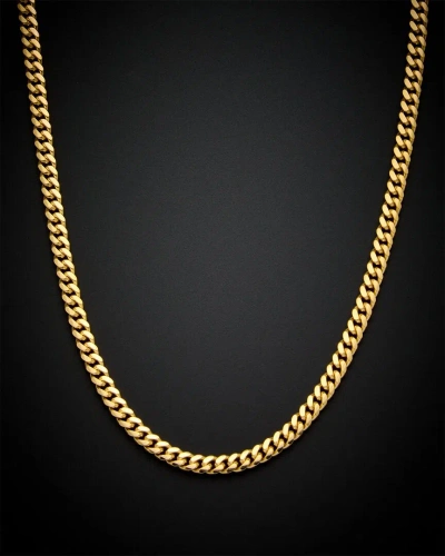 Italian Gold 14k  Miami Cuban Link Necklace