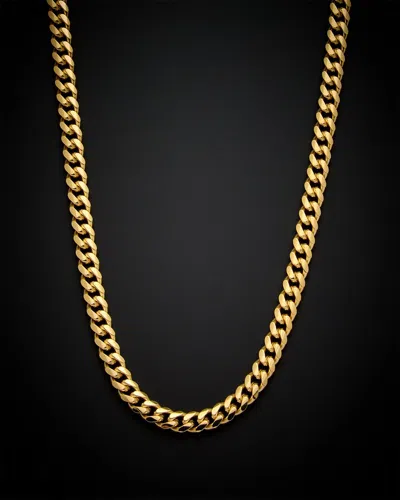 ITALIAN GOLD 14K ITALIAN GOLD MIAMI CUBAN NECKLACE