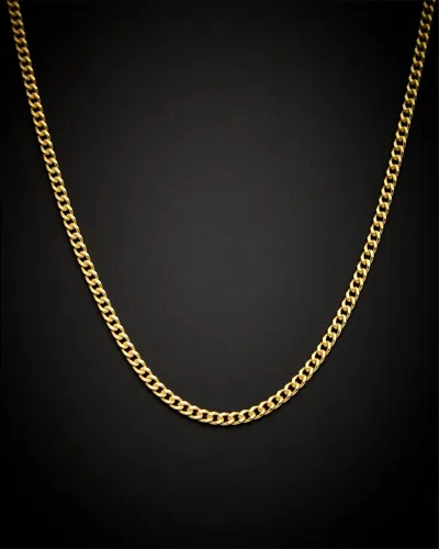 Italian Gold 14k  Miami Cuban Necklace