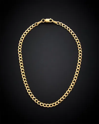 Italian Gold Miami Curb Chain Bracelet