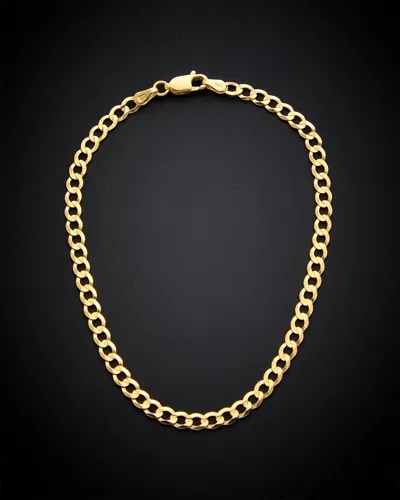 Italian Gold Miami Curb Chain Bracelet