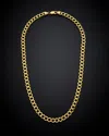 Italian Gold Miami Curb Chain Necklace